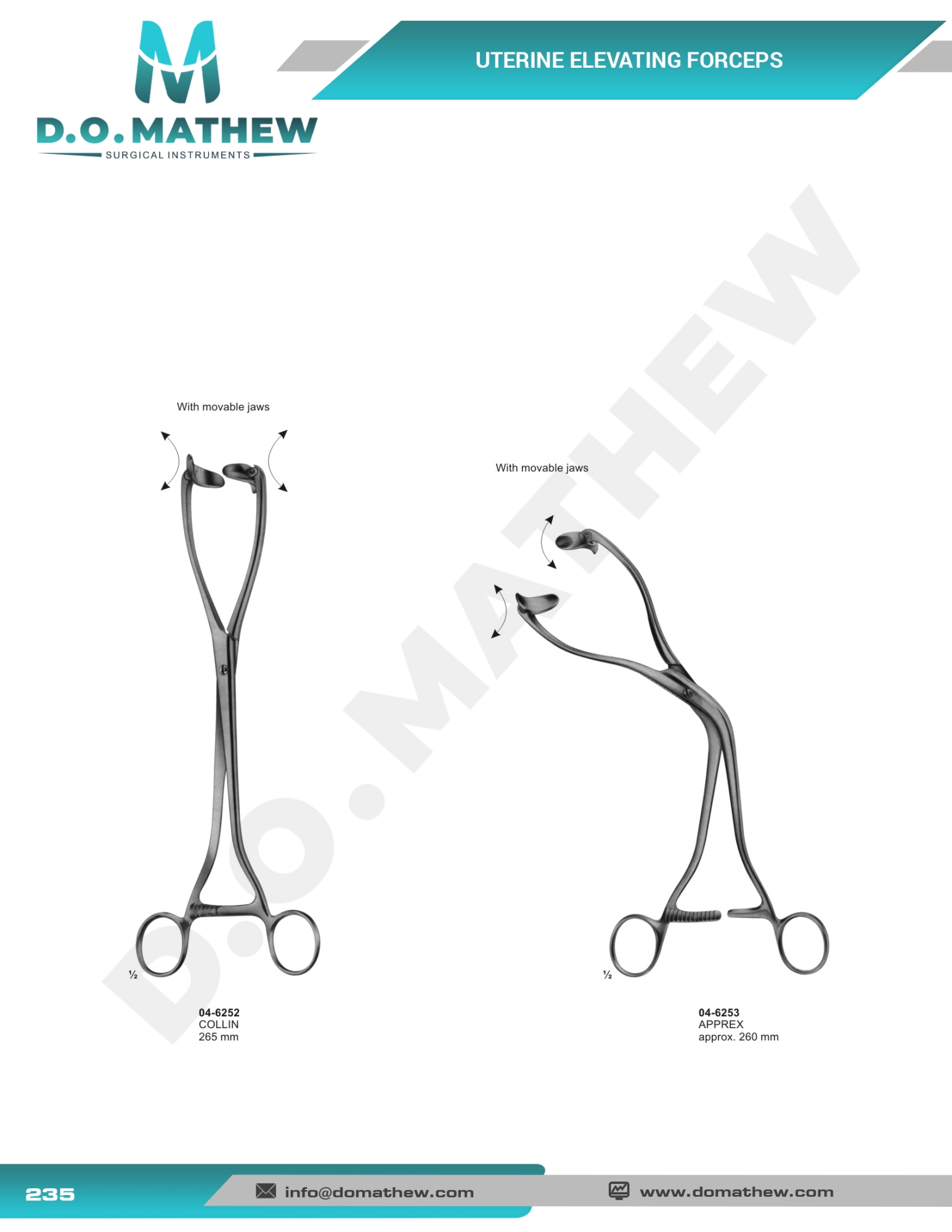 Utrine Dilators, Probes, Forceps, Myoma Instruments